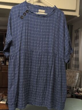 Urban Outfitters Plaid Blue Dress.